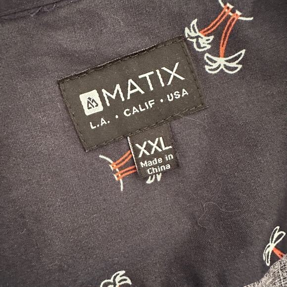 MATIX | Palm Tree Print Short Sleeve Short NEW Men’s XXL Button Down Aloha - Picture 4 of 9